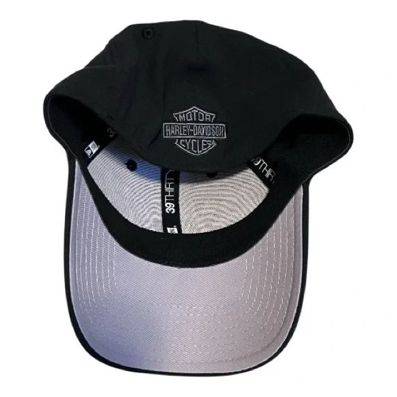 Harley Davidson New Era 39Thirty black hat - Picture 3 of 7